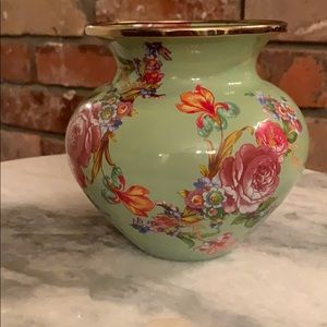MacKenzie-Child’s Green Enamel Flower Market Vase